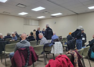Senator Bayer at her Coffee Hour at the Northville Community Center.
