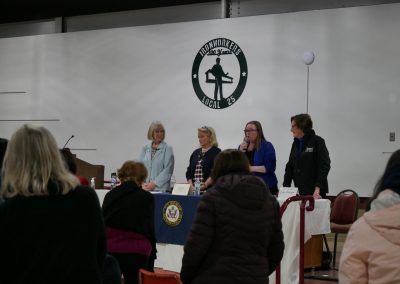Senator Bayer, Congresswoman Debbie Dingell, Representative Breen, and Oakland County Commissioner Gwen Markham at the Novi Ironworkers Local 25 for a Town Hall.