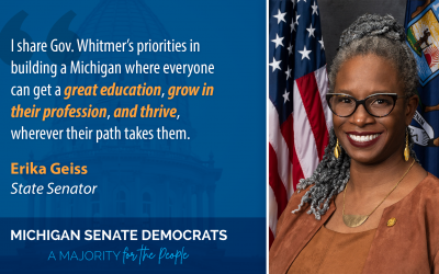 Sen. Geiss on Gov. Whitmer’s State of the State Address 