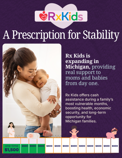 Expanding Rx Kids, a first-of-its-kind program that provides pregnant moms and new parents with a no-strings-attached cash allowance